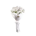 İthal Krizantem (Beyaz Papatyalar) Oluşan Buket