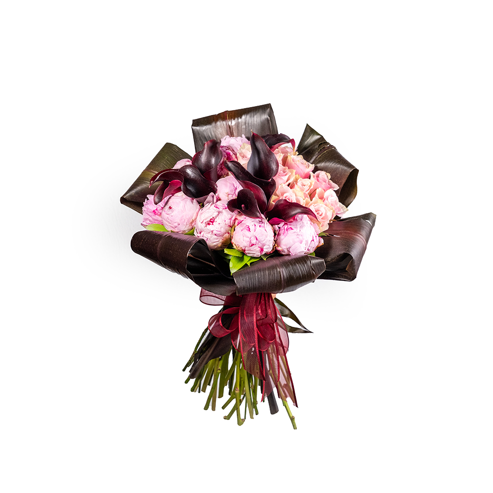 dscf6756_1000px-webp Şakayık, Gala, İthal Güllerden Oluşan Lüx Buket - Görsel 1